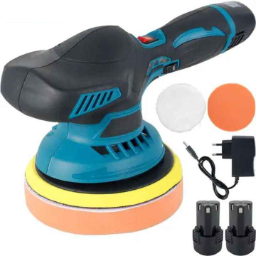 6000RPM 12V Cordless Mini Car Polisher DIY Grade Electric Car Polishing Machine with Adjustable 6 Speeds Auto Detailing Tool